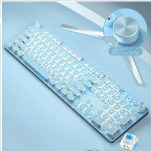 Sky blue white lightgreen ax