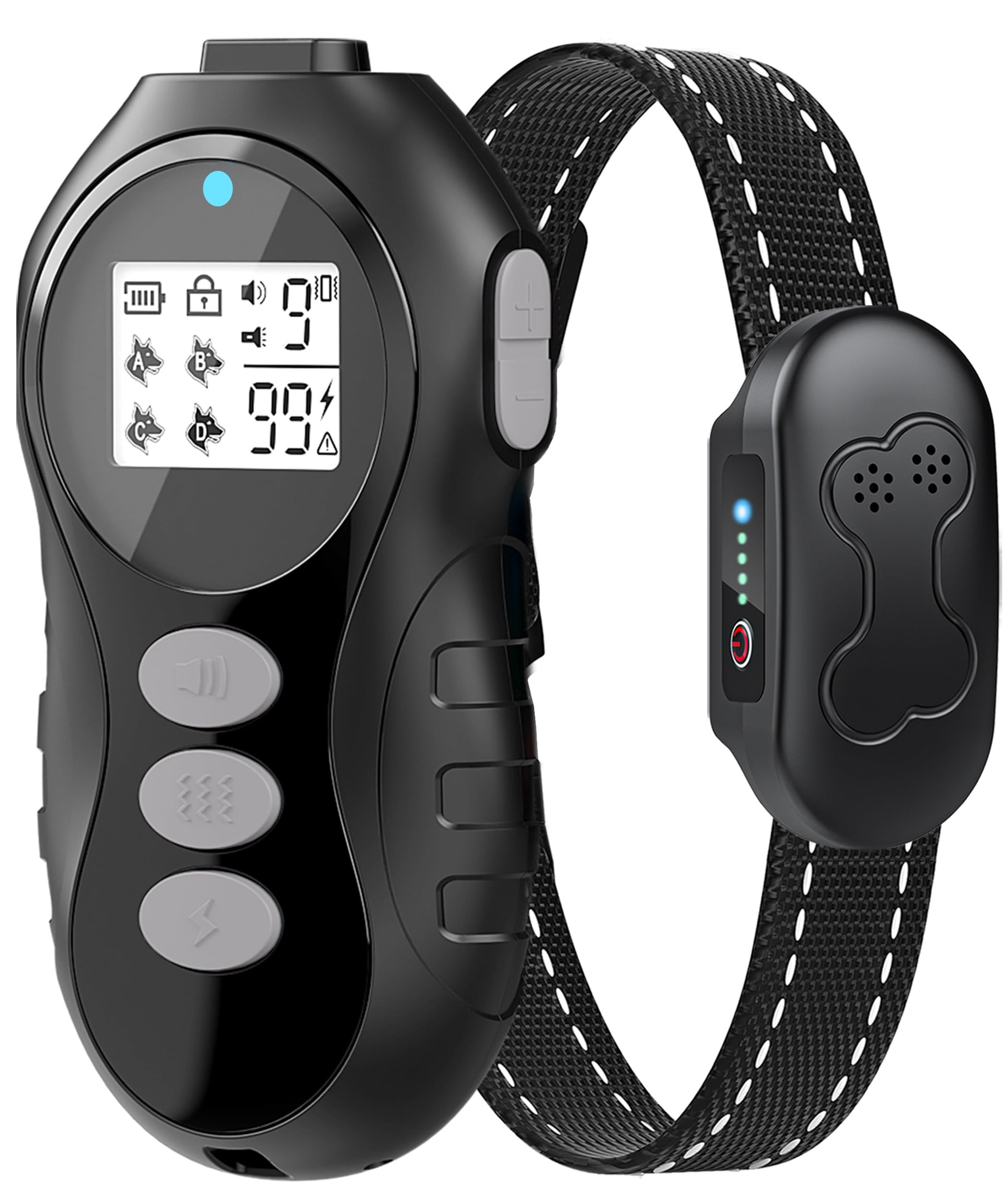 Dog Shock Collar With Remote Control, IXP7 Waterproof Dog Training Collar Shock Collar For Dogs 15-120lbs, Waterproof Collar, Rechargeable, 4 Training Modes, Security Lock, Long Battery Life — 1