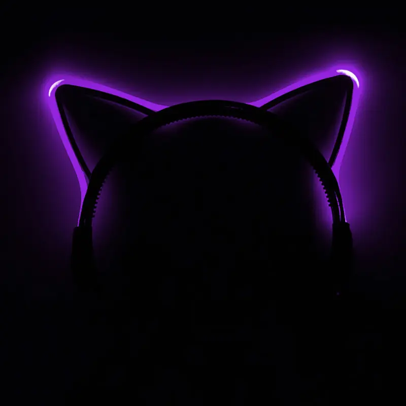 Cool Light Hair Hoop Halloween Led Cat