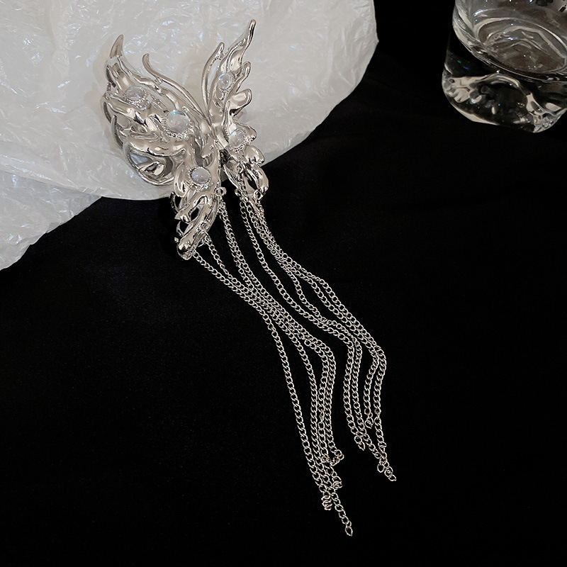 Butterfly Moonstone Tassel Personalized Hair Shark Clip