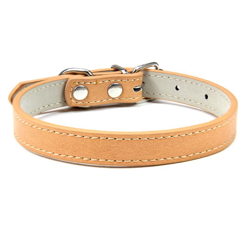 Title 8, Durable and comfortable PU leather pet collar, ...