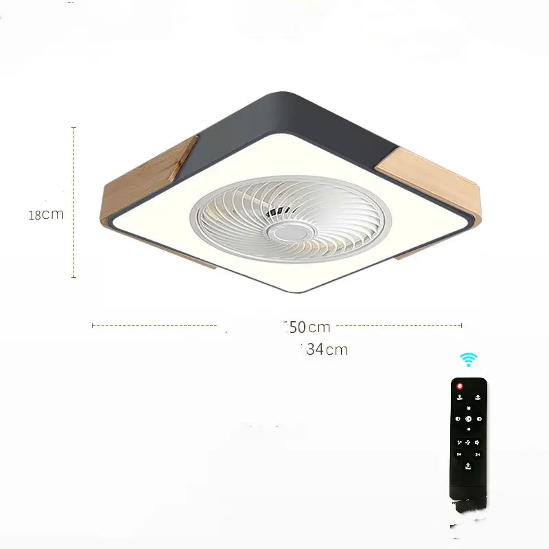 Modern Ceiling Fan With Light And Control