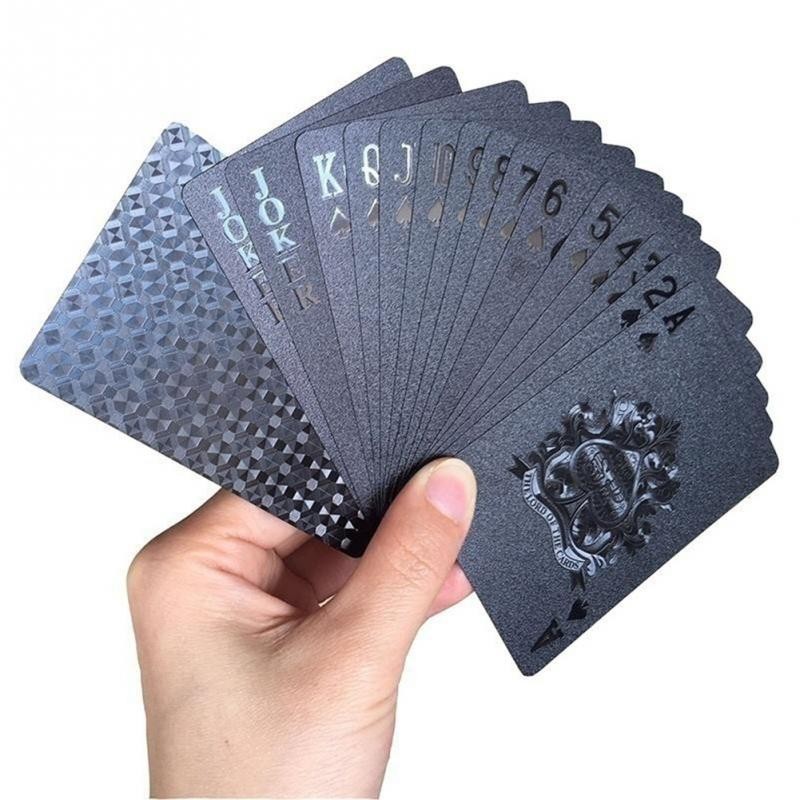 Playing Cards Gold Foil Playing Cards Waterproof (SILVER