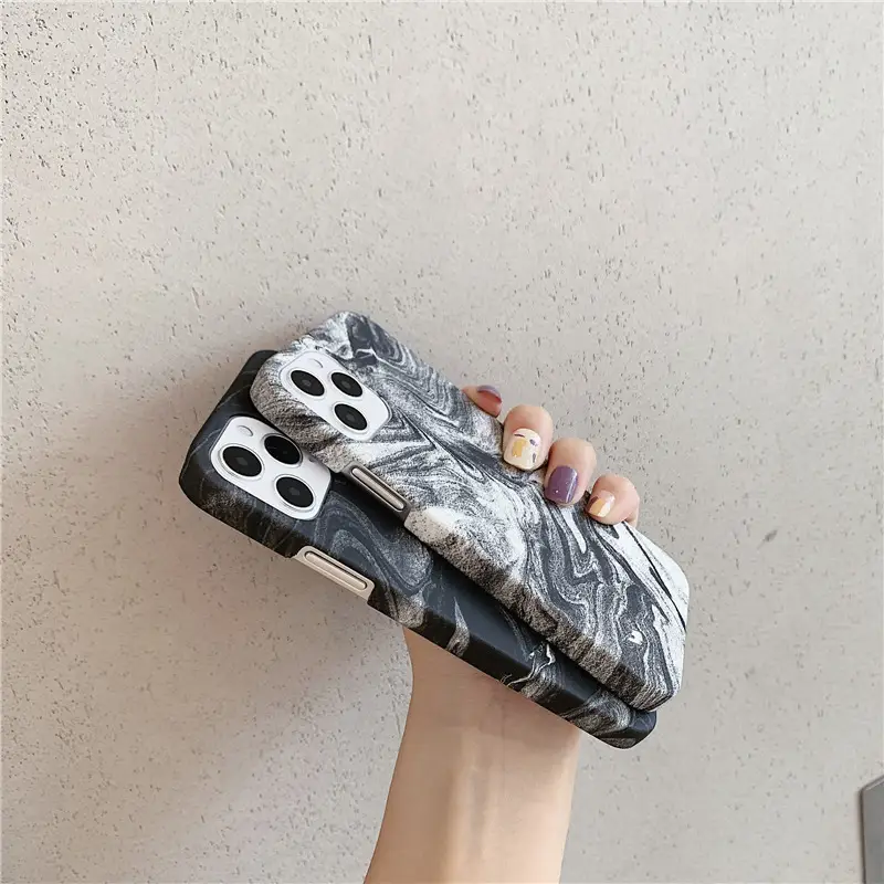 Marble Luminous Half Pack Silicone Phone Case