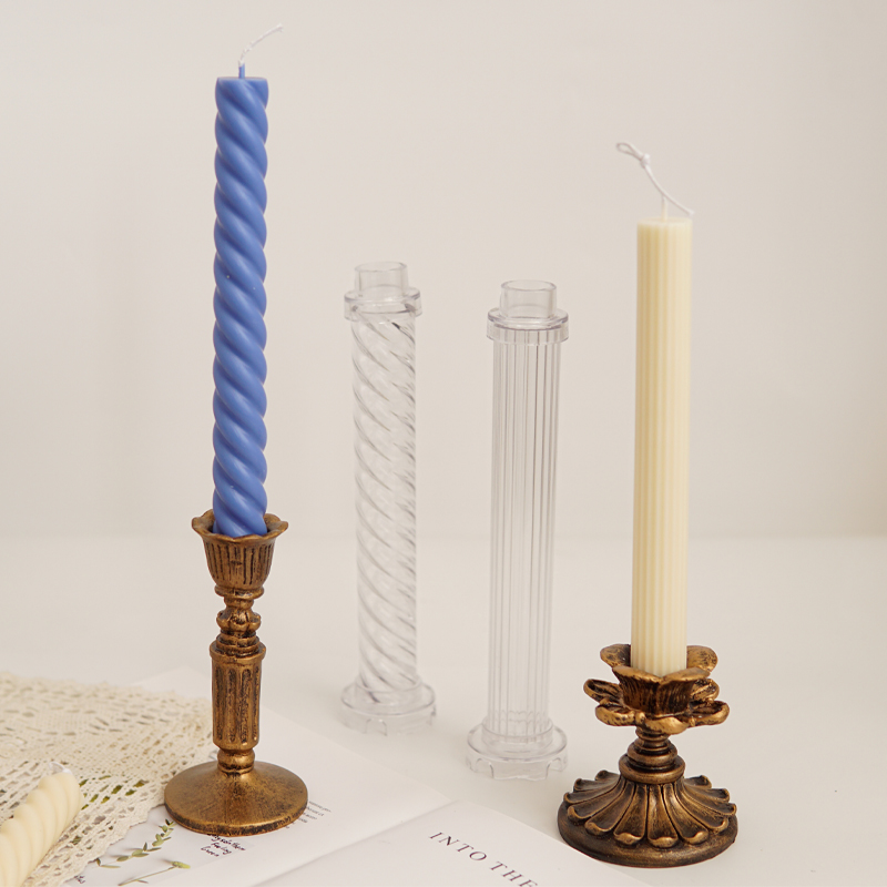 Spiral Threaded Fine Tooth Long Plastic Candle Mold Pc Acrylic Rod Wax