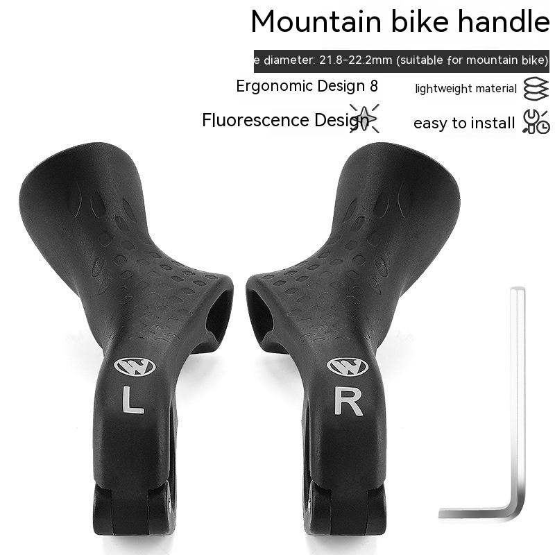 Title 5, Manoplas fluorescentes para mountain bike, visi...