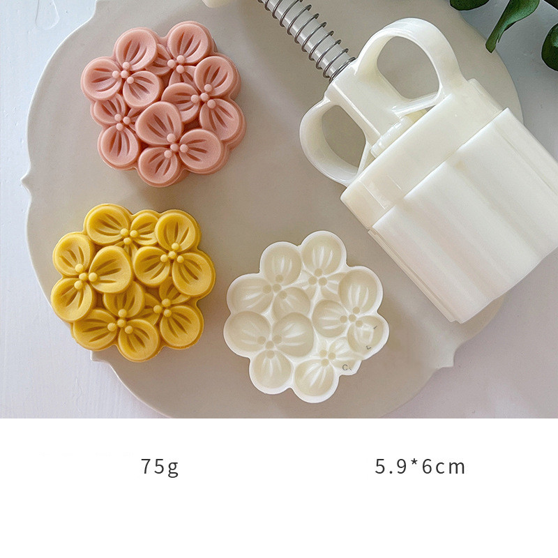 Title 2, Mini Mid-Autumn Festival Flower Mooncake Hand P...