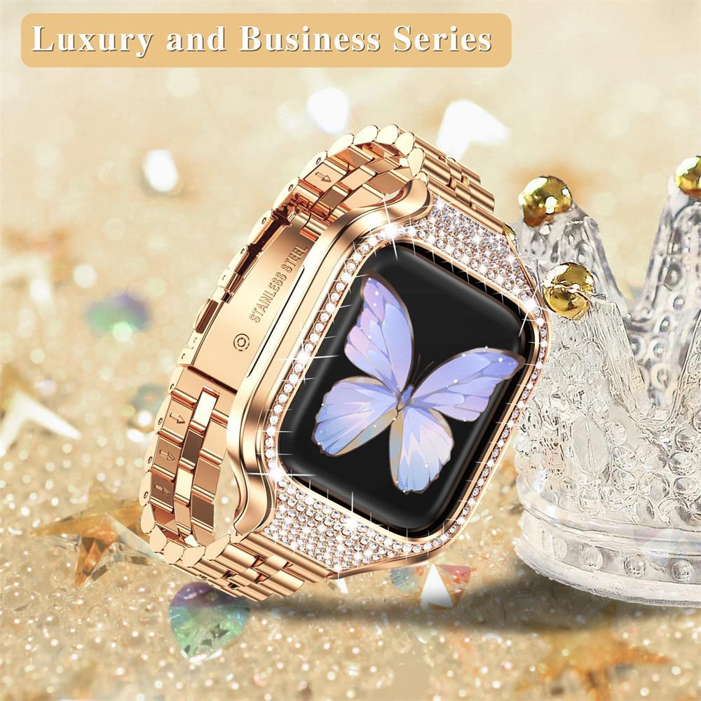 Small Three Beads Diamond Smart Watch Band