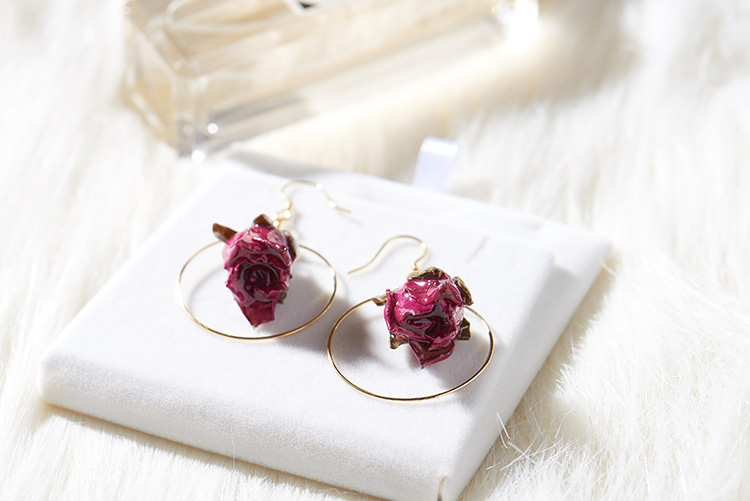 Title 1, Anti Allergic Earrings Flower Eternal Long Styl...