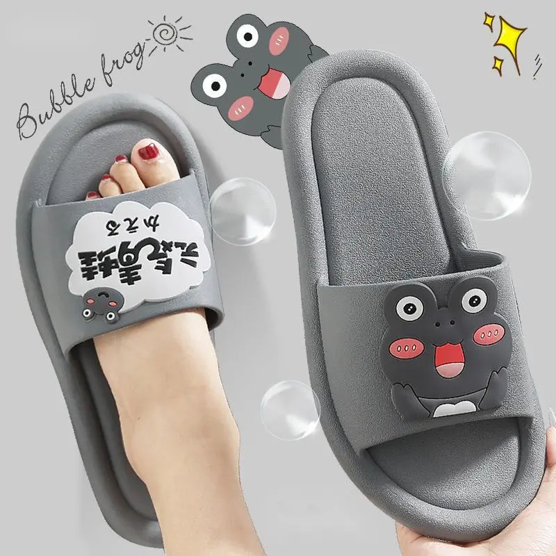 Slippers Female Summer Home Couples Home - Grey