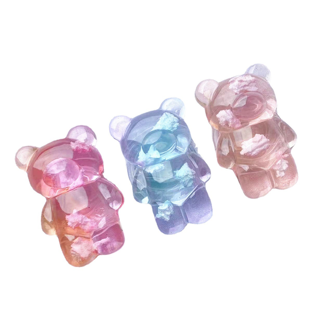 Gradient Bear White Cloud Mobile Phone Airbag Holder - Image 4
