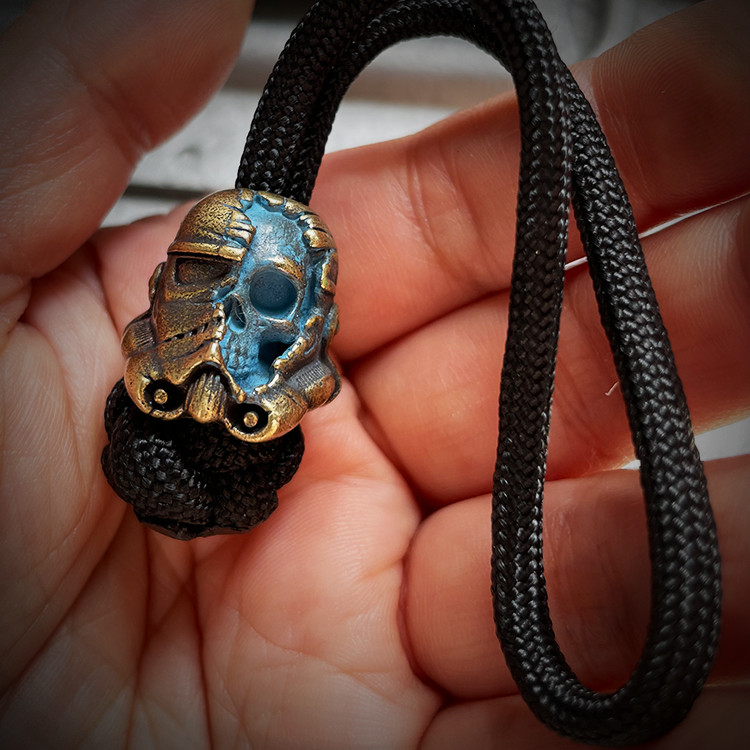 Pure Copper Star Wars Skeleton Soldier Edc Warrior Pendant