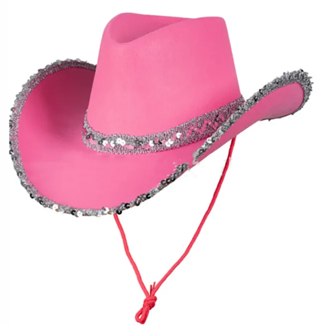 Double Sided Sequin Fashion Denim Hat Pink - Shop at LoveMi