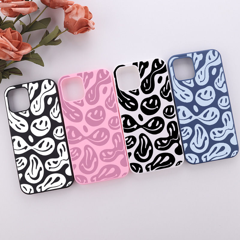 Coque de téléphone souple givrée avec smiley – 1 style – iPhone 11