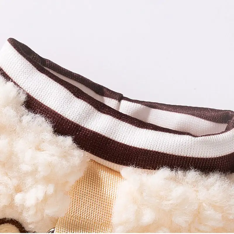 Autumn Warm Dog Hoodies Soft Fleece Dog Clothes Fashion Puppy Sweatshirts Animal Pattern Cat Hoodies Pet Pullovers Dog Costumes