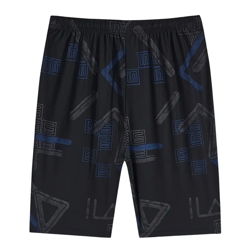 Printed All-match Loose Ice Silk Quick-drying Sports Outer Wear Five-point Shorts