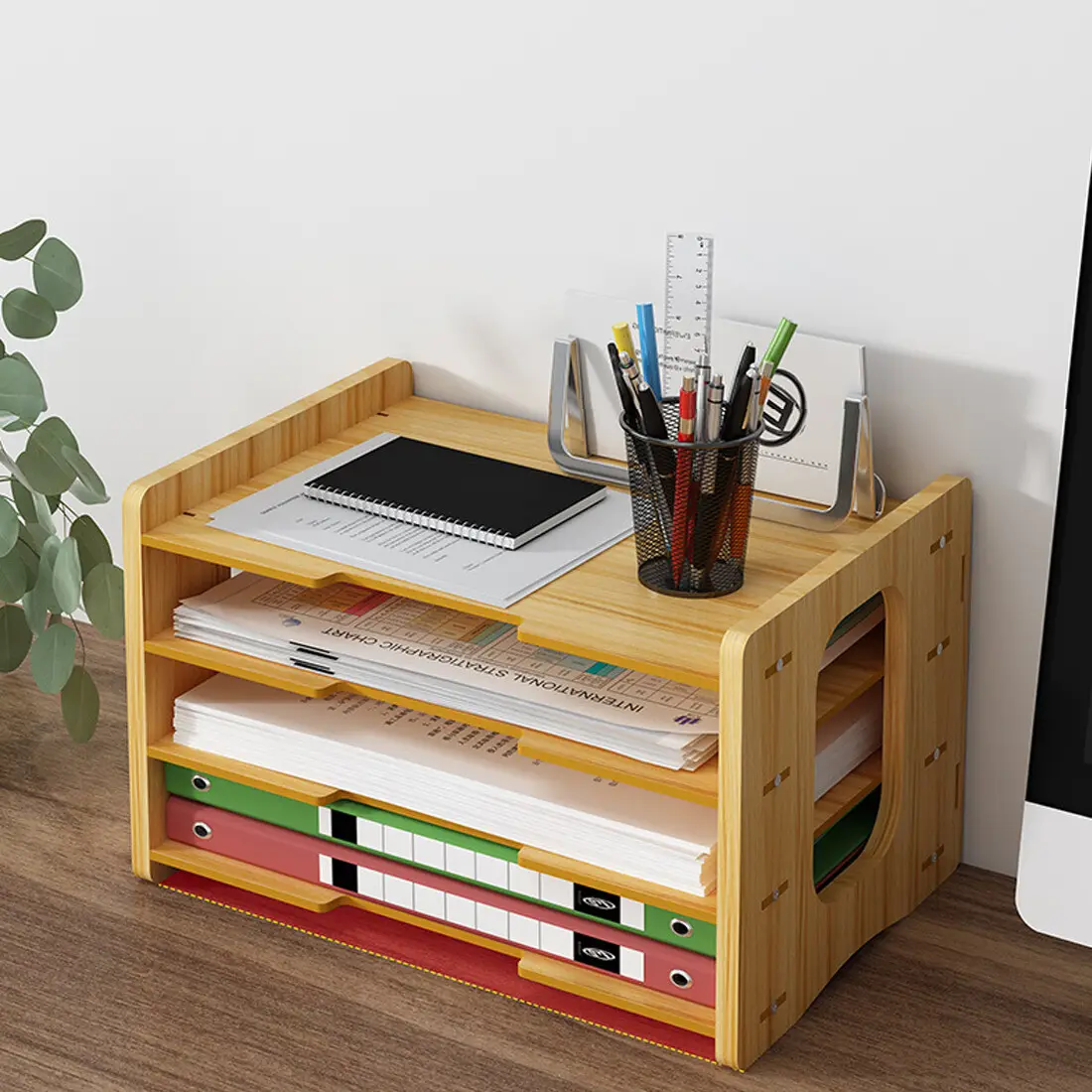 Office Desk File Cabinet Multi-Layer Density Board