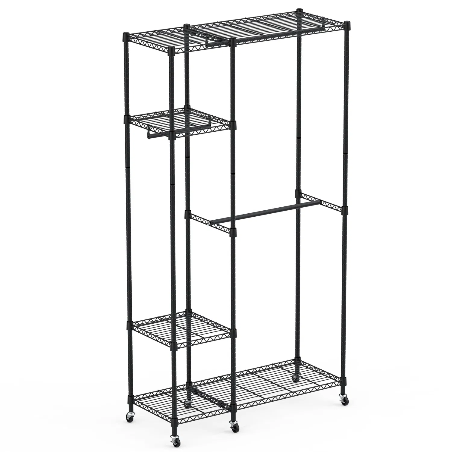 4 Tier Rolling Garment Rack
