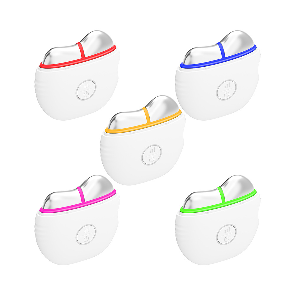 Color Light Scraping EMS Facial Beauty Device, Lifting & Firming Import Instrument, Facial Hot Compress Household Massager 2