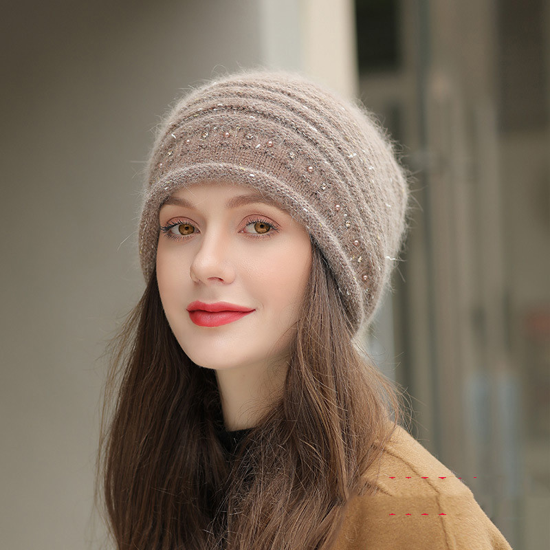 Autumn And Winter New Knitted Hat Women's Wool Warm