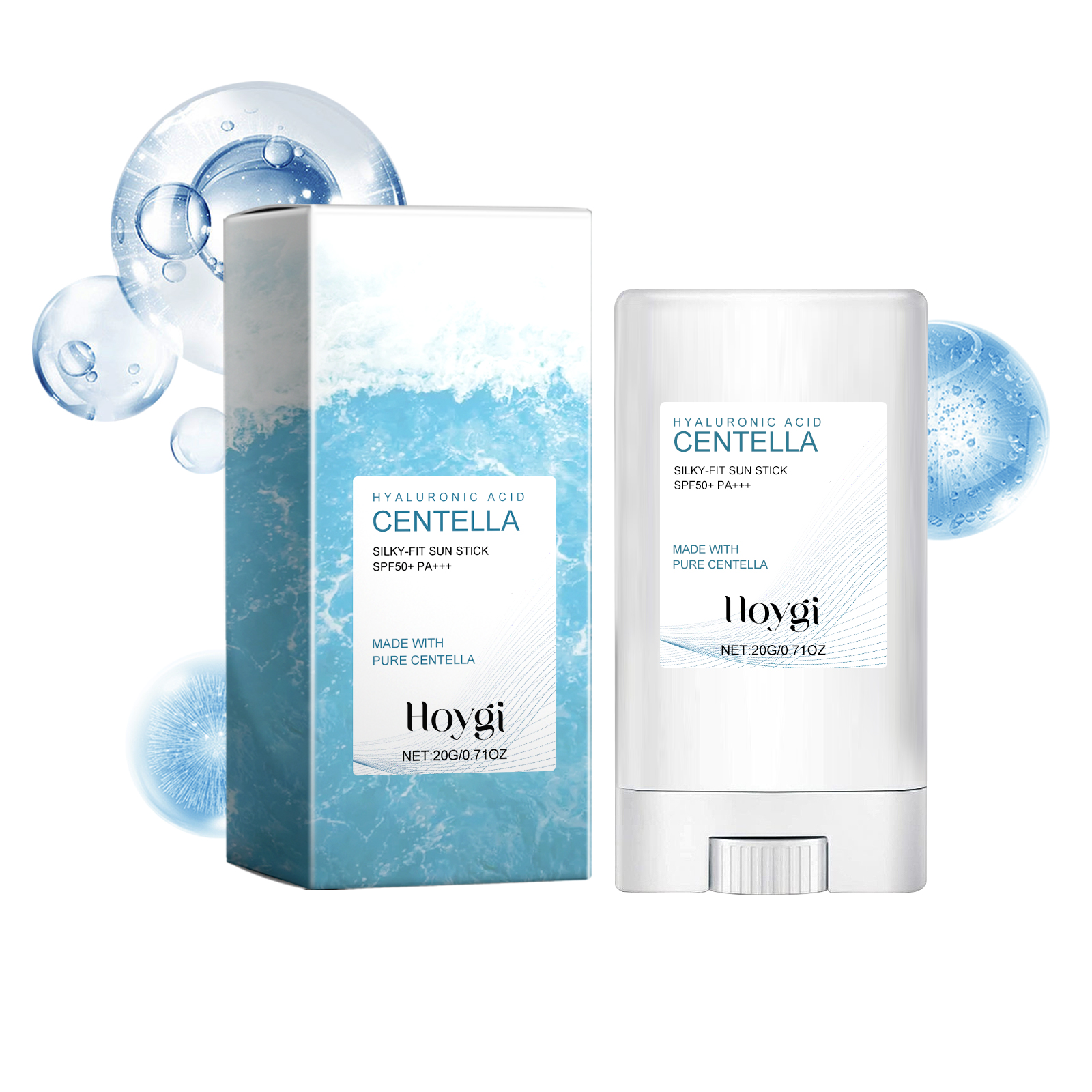 Hoygi Hyaluronic Acid Sunscreen Stick Gentle Moisturizing UV Protection For Sunburned And Reddened Skin 1Pcs - Shop at LoveMi