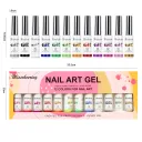 12Colors Brushed Gum Set