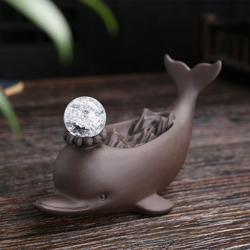 Ceramic Purple Sand Backflow Censer Zen Household Indoor Creative Household Decoration