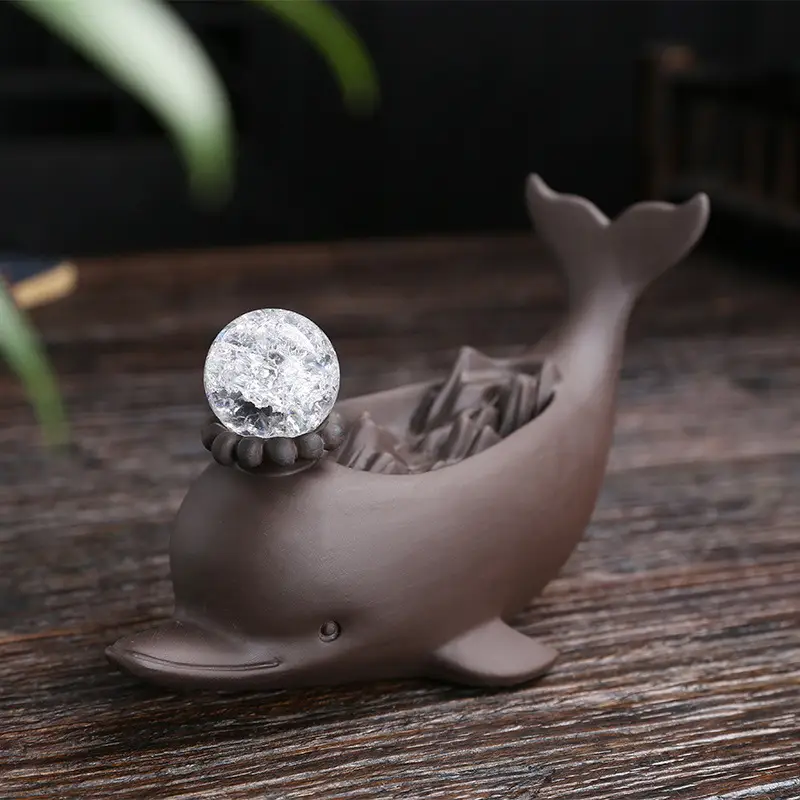 Ceramic Purple Sand Backflow Censer Zen Household Indoor Creative Household Decoration