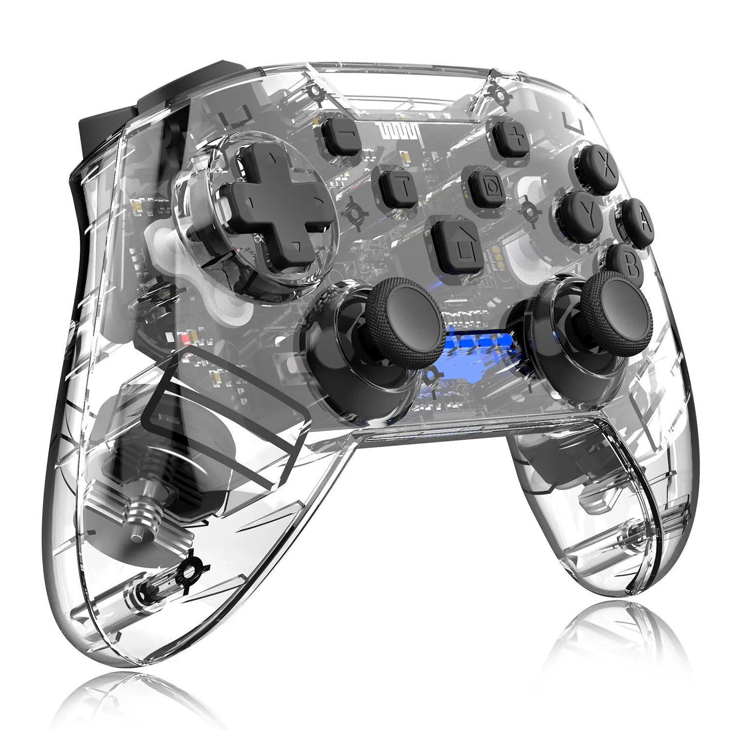 Wireless Wake-up Burst SwitchPRO Bluetooth Transparent Lighted Gamepad – image 2