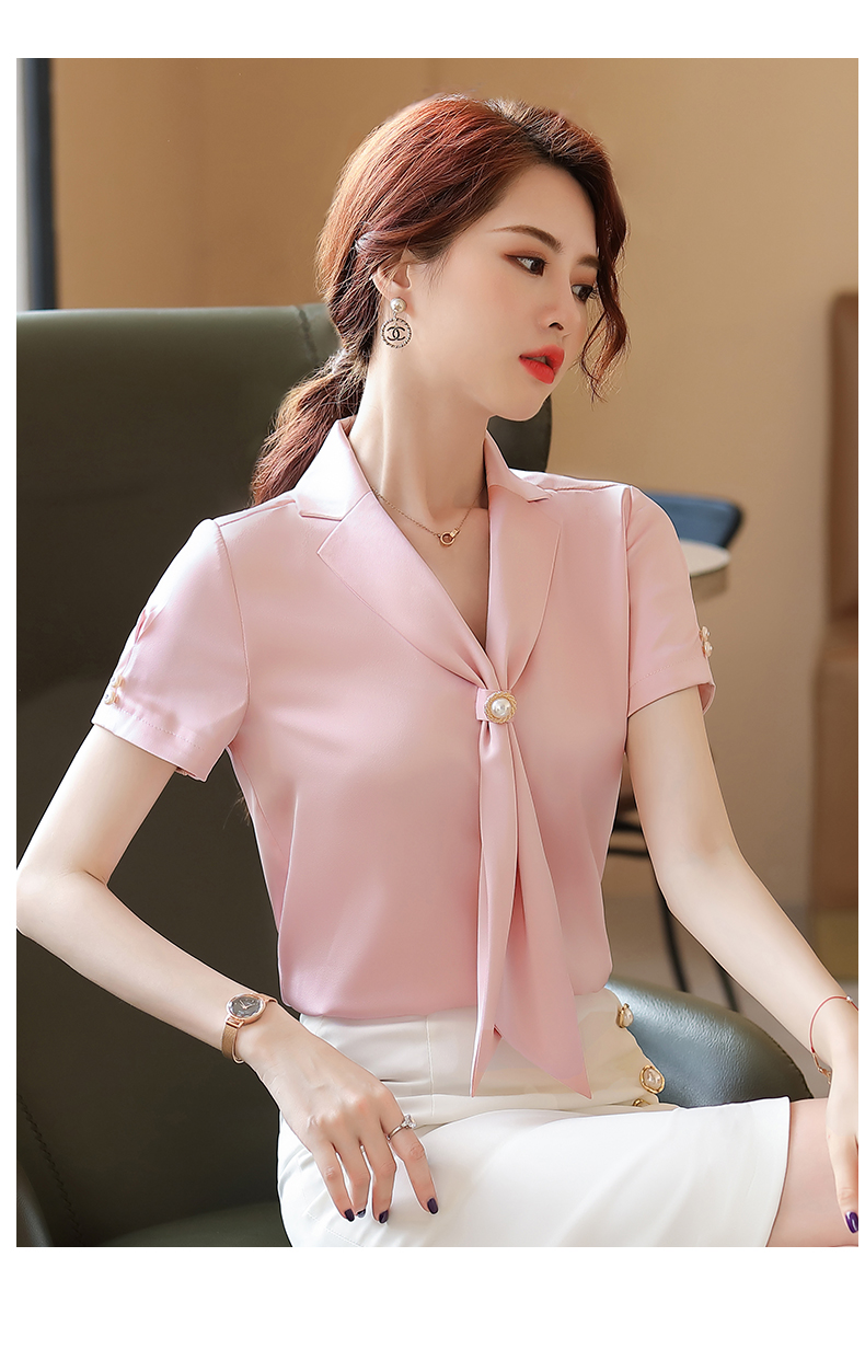 Title 5, Temperament Fluttering Wide Loose Silk Shirt Go...