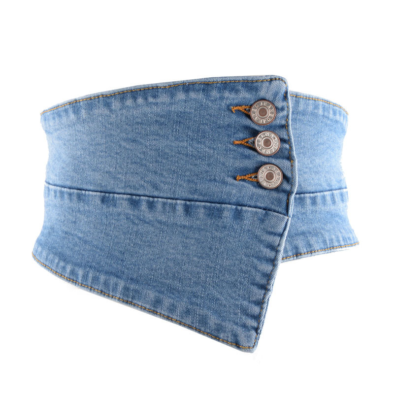 Title 3, Corset polyvalent en denim stretch pour femme, ...