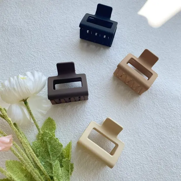 Square Matte Rubber Paint Hairpin Female