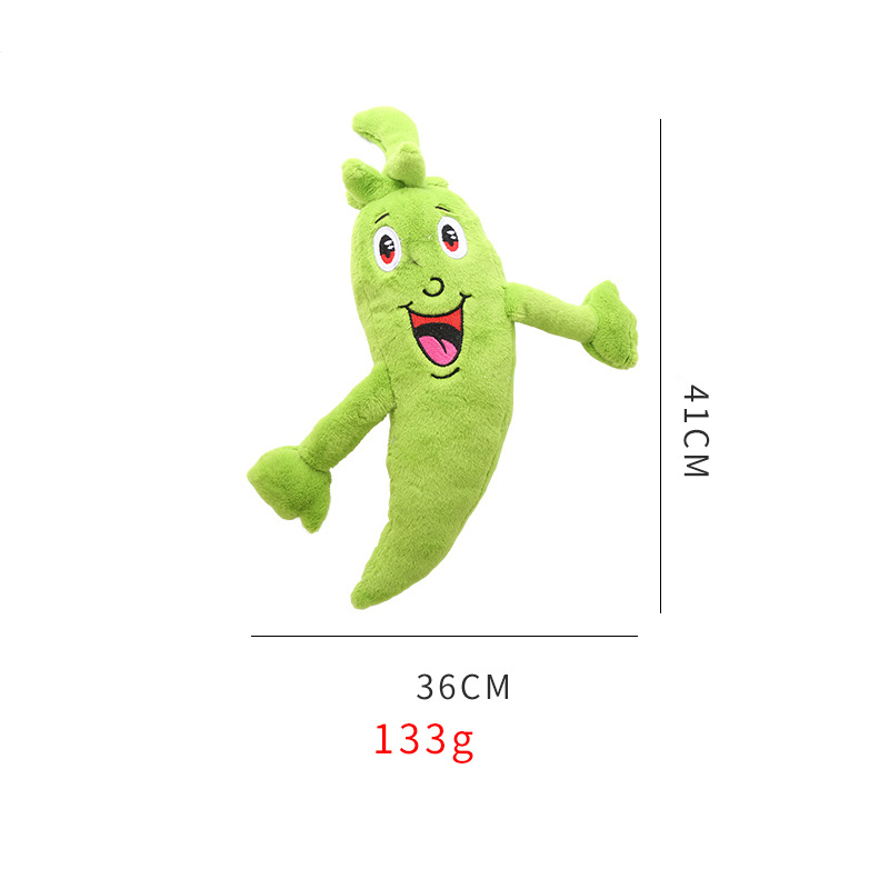 Plush Soft Dog Toy Vegetable Paradise Squeaky Chew Toy Medium Large Canine Companion Pet Accessories Green - Shop at LoveMi