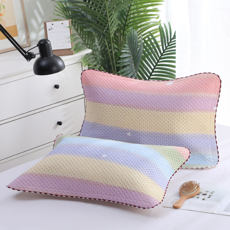 Title 9, Double Thick Brushed Waffle Aloe Cotton Pillowcase