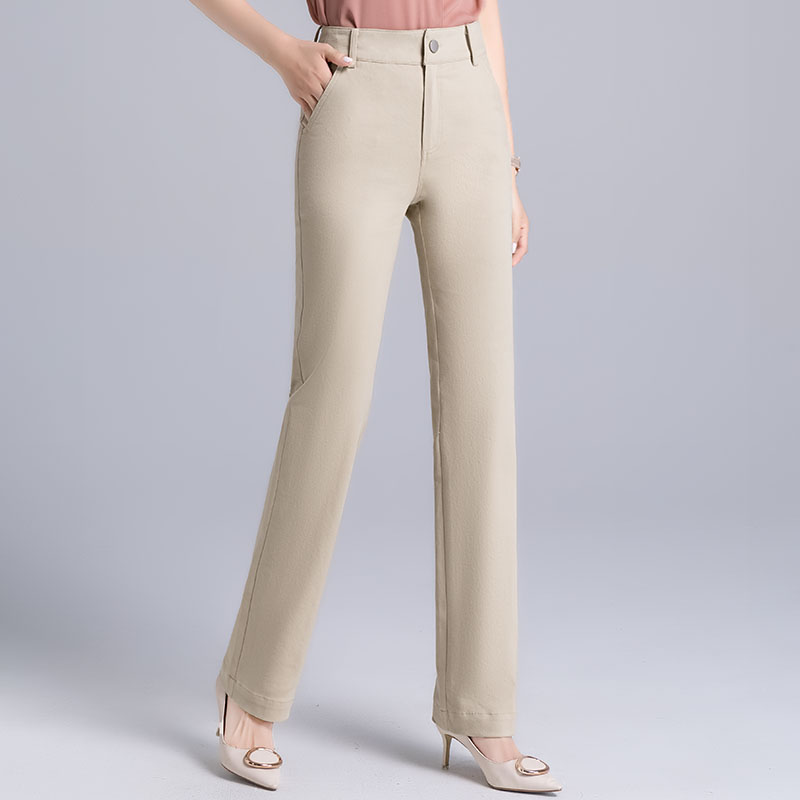 Women's High Waist Slimming Loose Long Casual Straight-leg Pants