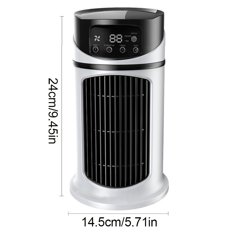 Portable Air Cooler Fan Evaporative Cooling Air Conditioner Humidifier LED USB