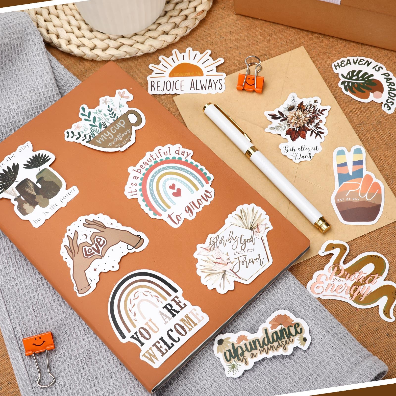 Bible Verse Stickers, Inspirational Christian, Boho Bible Prayer Board, Religious Faith Phrase Stickers Study Supplies For Journaling Scrapbook,Amazon Is Banned
