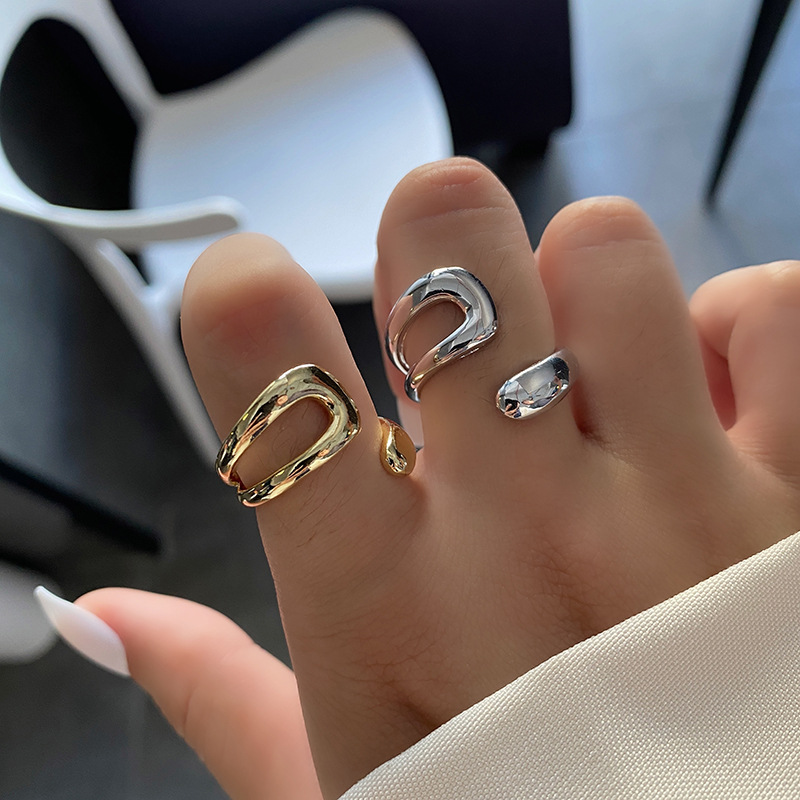 Title 4, Geometric Girl Ring Simple and Versatile for Ev...