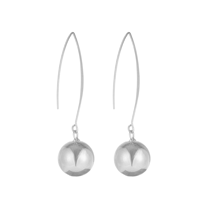 Simple Korean Personality Pearl Geometric Earrings Female Earrings