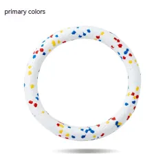 Pet Toy Bite Ring ETPU Bite Resistant - Three Primary Colour Bite Ring - View 1