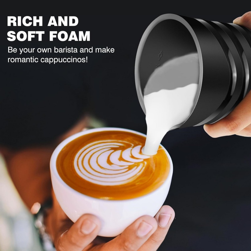 Electric milk frother 4 in 1 automatic frother milk steamer