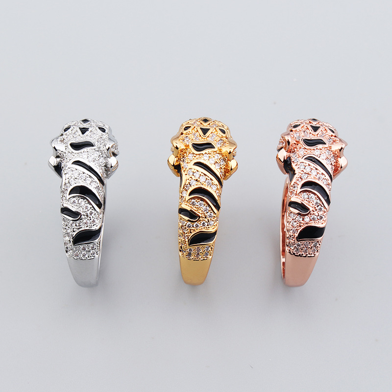 Title 5, Temperament Leopard Head Couple Ring Asia. Jedi...