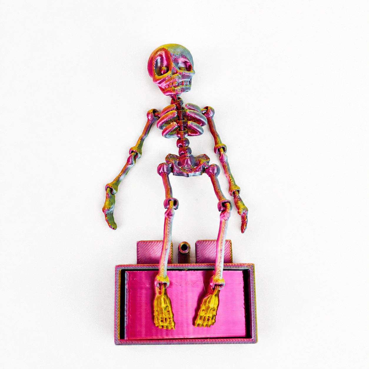 Dancing Skeleton Aquarium Ornament with Base, picture 3 of 4