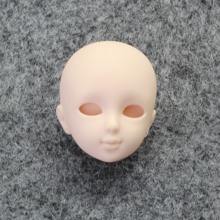 Vinyl Dressup Eye-opening Makeup Doll's Head White Muscle