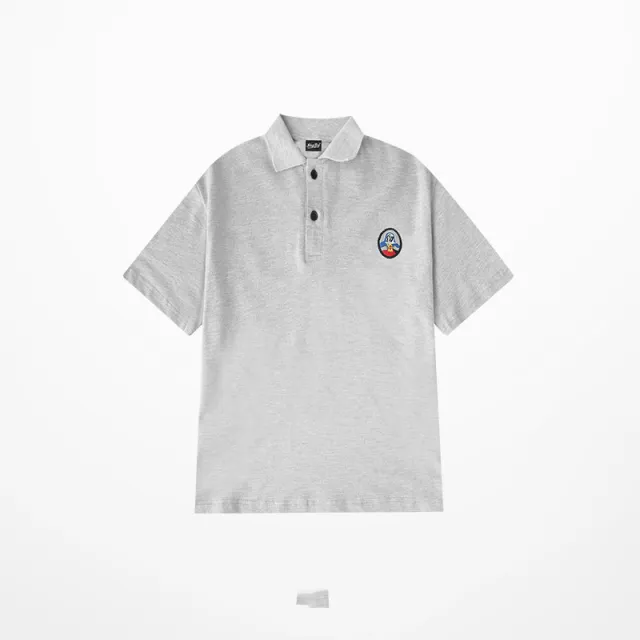 Spring New Fashion Loose POLO Shirt Short Sleeve Grey - Shop at LoveMi