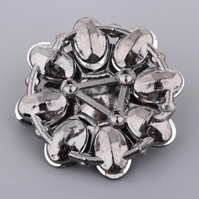 Sparkly 4.6cm Alloy Rhinestone Black Black Black Black