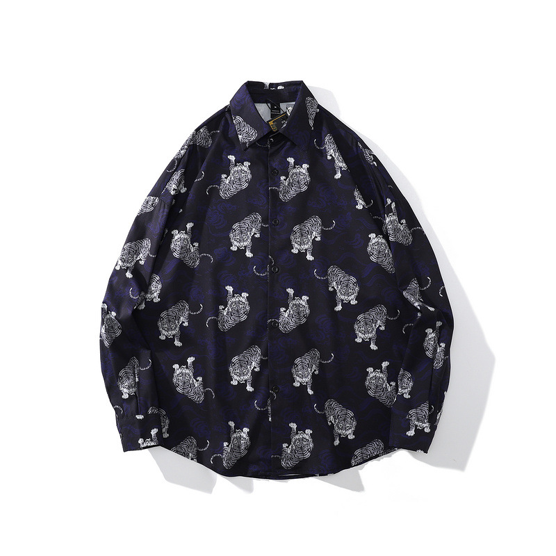 High Street Hip-hop Oil Painting Graffiti Shirt Retro Loose Couple Jacket