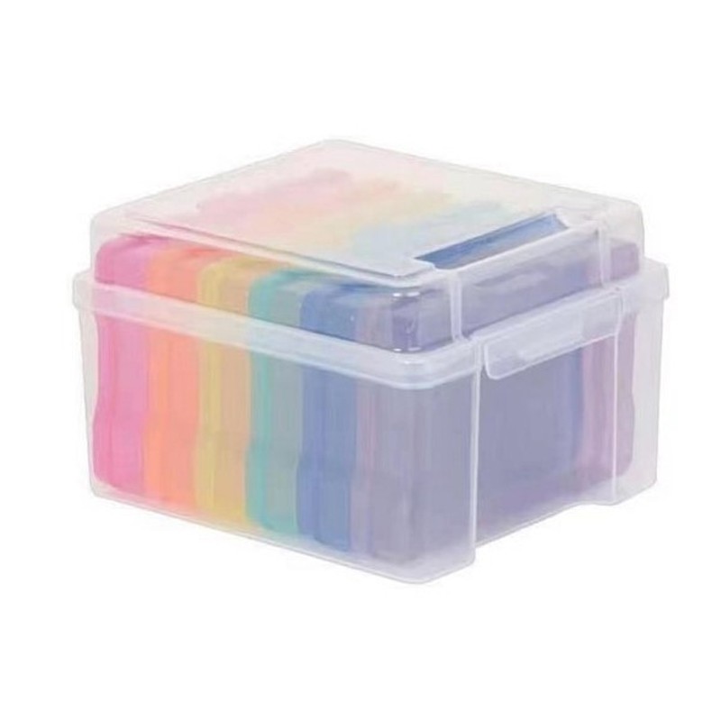 Compact Photo Storage Box For Organization Holds 5x7 Inch Photos 6 Cases White — image 4