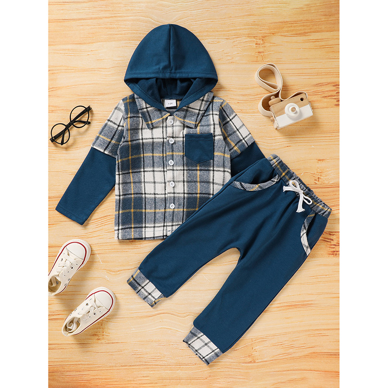 Boy's 2-Piece Hoodie Sweatshirt & Pants Set - Picture 10 of 10