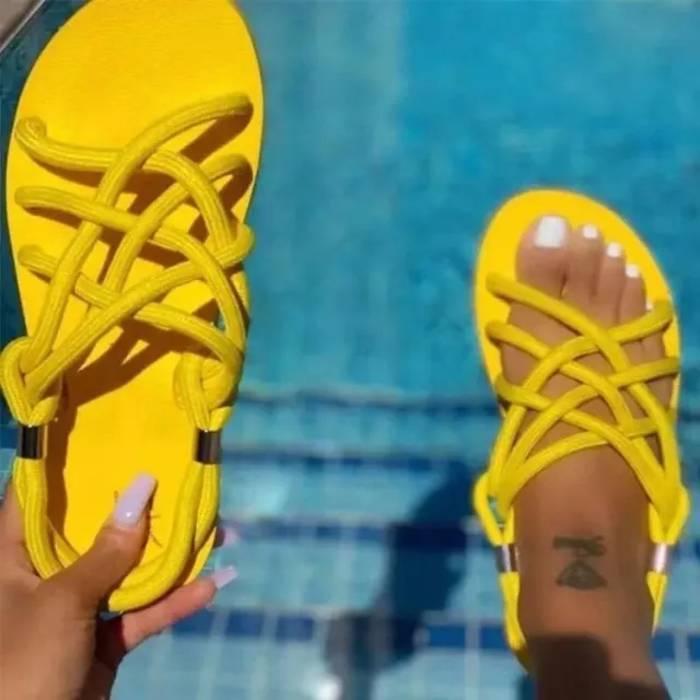 New Product Sandals Women Summer Trend Lady Style Yellow - Shop at LoveMi